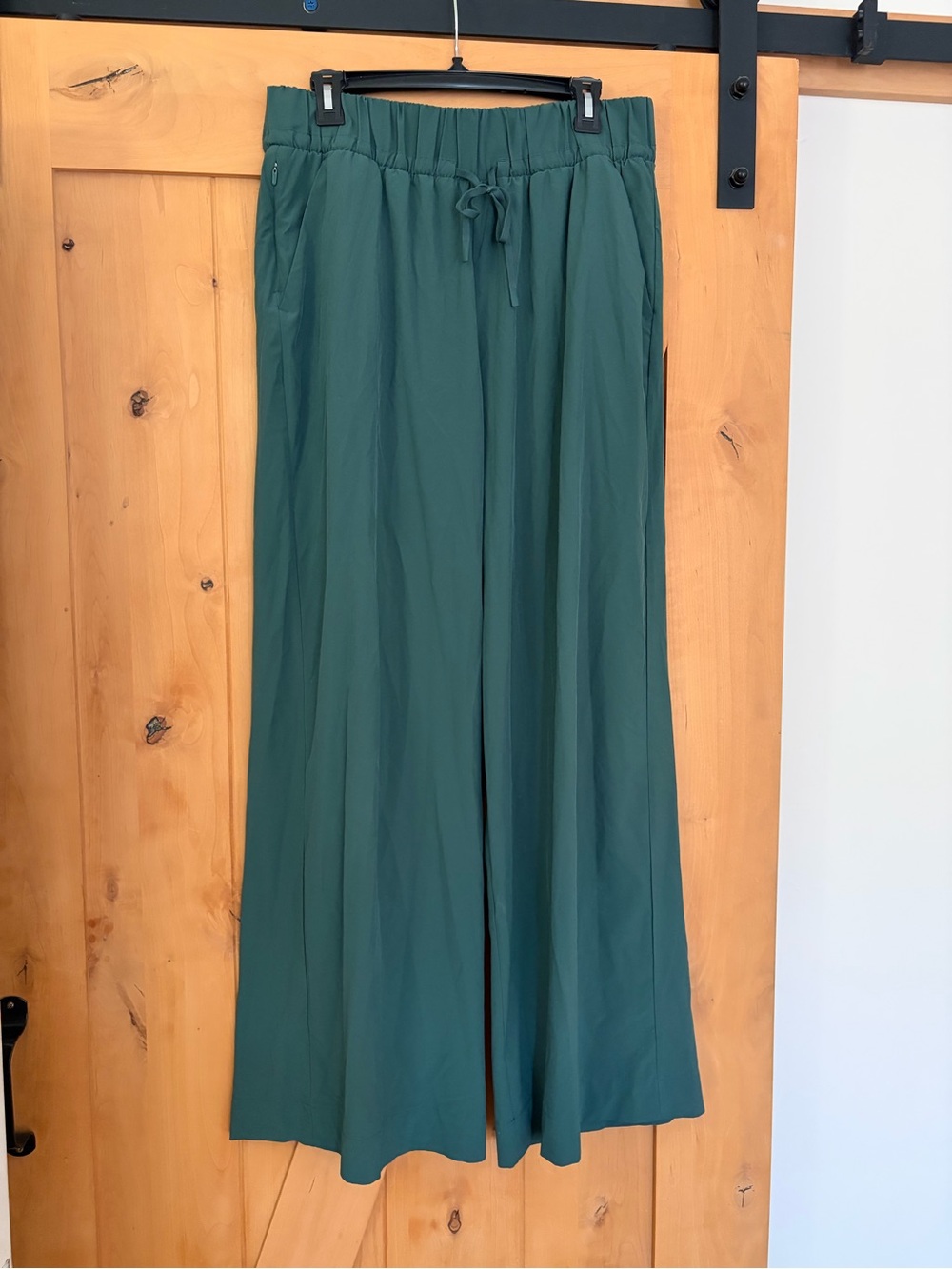 all in motion Wide-Leg Drawstring Pants in Teal Green
